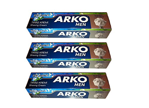 Preisvergleich Produktbild Arko Rasiercreme Ice Mint / Fresh - 3-er Pack