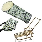 Universaler Winterfußsack aus Lammwolle, passt auf Kinderwagen, Buggy und Schlitten, geeignet für 3 und 5-Punkt-Gurtsysteme, leichte und schnelle Montage, wasser- und windabweisend