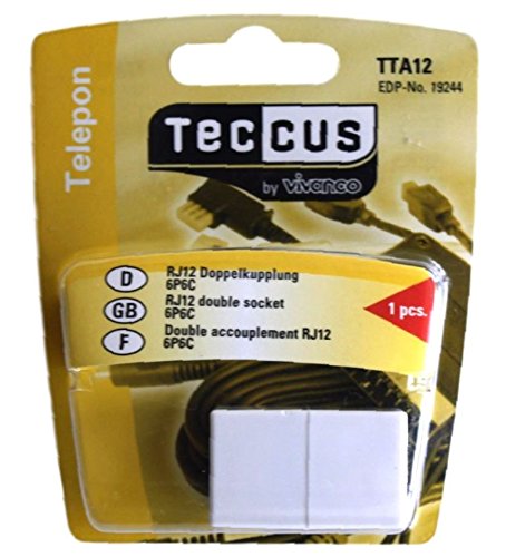 Vivanco TTA12 Telefonadapter 6P6C RJ12 Kuppl. – Kupp – - 2