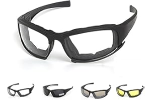 Fesatccoz Polarisiert Fahrradbrille Herren, Schnelle Brille Herren Damen, Winddicht Sportbrille mit 4 Wechselobjektiven für Outdoor Aktivitäten Wie Radfahren, Laufen, Angeln