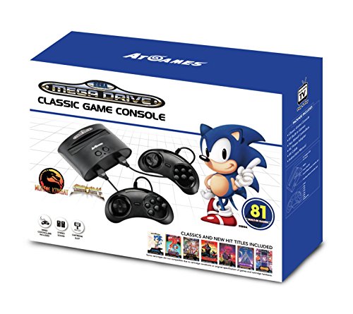 Sega Mega Drive - Consola Retro Wireless + 80 Juegos + Virtua Fighter 2 - Edición Sonic width=