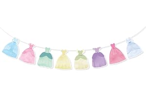 Prinsessfest-Vektorn, 3m Färdigspänd Första Födelsedag Klänningstema-Dekoration Flickor för Babyshower och Festtillbehör