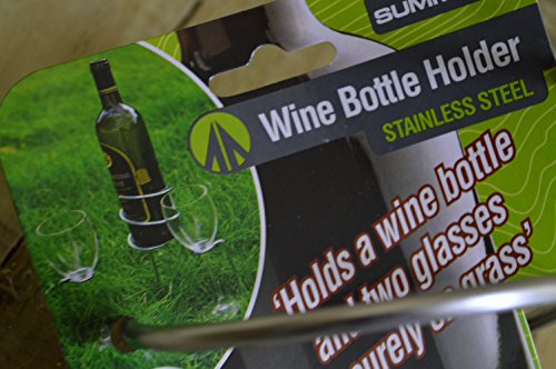 Camping Picknick Spiral Spike Weinflasche und Glas Halter – Submergible Cooler - 3