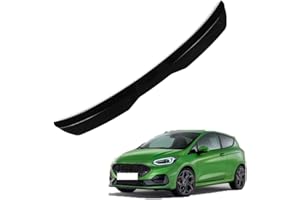 KizmiQ Auto Spoiler Posteriori per FO-rd Fiesta ST MK8 2018 2019 2020 Nastro Installare Adesivo,ABS Alettone Tetto Posteriore Tuning Ala Styling Accessori,A/Black