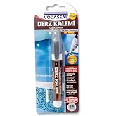 &Ccedil;ift U&ccedil;lu Su Bazlı Kokusuz Kalıcı Derz Kalemi - Gri Renk