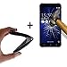 Produktbild WoowCase - [ Asus Zenfone 3 ZE520KL ] Schutzhülle Silikon Schwarz [ +1 Schutzglas ] 9H Panzerglas Display Schutzfolie, Hülle Case TPU