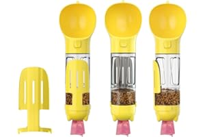 JVHLOV 300 Dog Walking Travel Bottle, Water Bottle Dog Water Bottle Multifunctional 4-in-1, Leak Proof Portable Puppy Water Dispenser