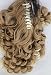 New Long Synthetic Curly Light Mix Blonde Mix Dark Blonde Claw Clip Ponytail Hair Piece Extension 22" (Dark Mix Blonde #27613)