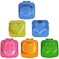 3D Cartoon Plastic Egg Shaper - Boil Egg Mould 6pcs Bento Maker DIY Tools Accessories