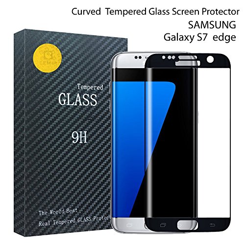 Preisvergleich Produktbild SZEETECH Es7edgeglassback Displayschutzfolie, Galaxy S7 edge, schwarz - schwarz