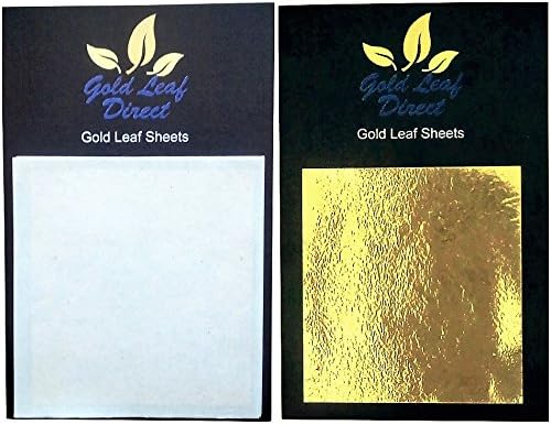 20 sheets x 24ct Gold Leaf Genuine on Base