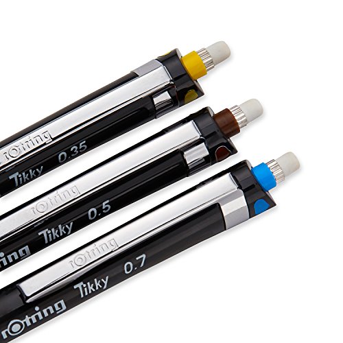 rOtring 801310 Tikky Druckbleistift (black Barrel, 3-teiliges Set) - 3