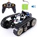 Produktbild SGILE Ferngesteuerter Panzer Tank Kettenfahrzeug mit Fernbedienung, 360° Flip Stunt RC Tank mit LED und Musik, Spielzeugauto Geschenk für Kinder Jungen Kindergeschenk Schwarz