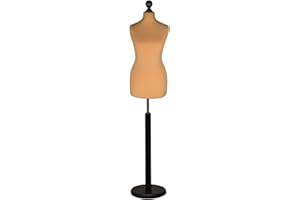 Display Guru Tailor Dummy torso Female UK Size 14/16 Black ROUND BASE Gold