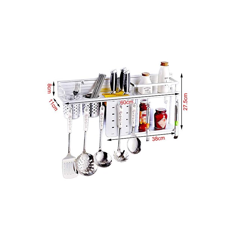 Wand Topf Gestell, Wand Hängendes Regal Küche Kochgeschirr Organisator