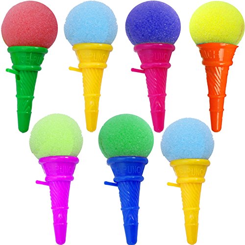 German Trendseller® – 6 x Eis Cream – Party Shooter – für Kinder ┃ Kindergeburtstag ┃ Super Schusskraft ┃ Mitgebsel ┃ Pooper ┃ 6 x Eis Cream - 3
