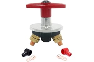 RKURCK Battery Master Disconnect Cut Off Kill Switch 500Amp Isolator Master Switch for Marine Boat Car Truck Carvan Vehicles