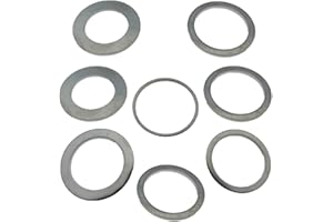 BYUTFA 8 pezzi Anelli di riduzione circolari Anello di conversione Disco Taglio Rondella Utensili Taglio Lavorazione del legno