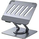 Coverzone 360 Derece D&ouml;ner Taşınabilir Katlanabilir Folding Al&uuml;minyum Notebook Stand Al&uuml;minyum Ayarlanabilir A&ccedil;ı Ve Katlanabi