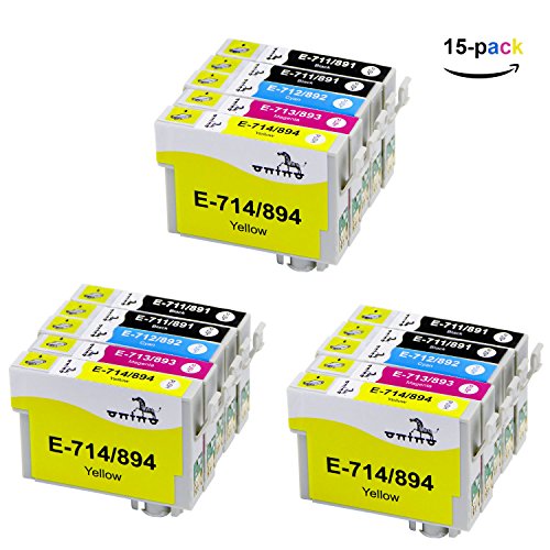 ONINO Cartucce d'inchiostro per Epson T0711 T0712 T0713 T0714 T0715 Compatibile per Epson SX110 SX115 SX200 SX210 SX215 SX218 SX400 SX405 SX410 SX415 D78 D92 D120 DX400 DX4000 DX4050 DX4400