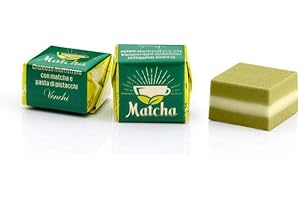 Venchi Bombones Matcha en Bolsa a Granel, 1 kg - Cremoso y con Diferentes Capas de Matcha y Pasta de Pistachos - Sin Gluten