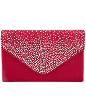 Damen Handtasche Abendtasche Clutch Satin Abend Party Brauttasche Diamante Kupplung Shouler Beutel Der Braut Prom...