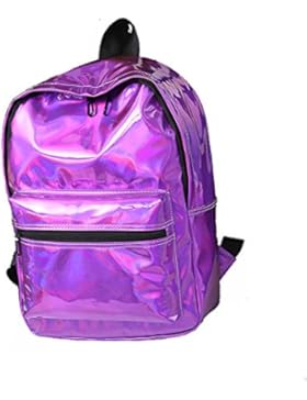 Windwelle Unisex Fashion Stil Mädchen Laser Rucksack Kunstlederrucksack Uni Schultasche Reisetasche Wasserdicht...