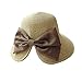 Produktbild weimay Frauen Meine Damen Elegante Bowknot Straw Sunhats Wide Brim Strand Small Cap