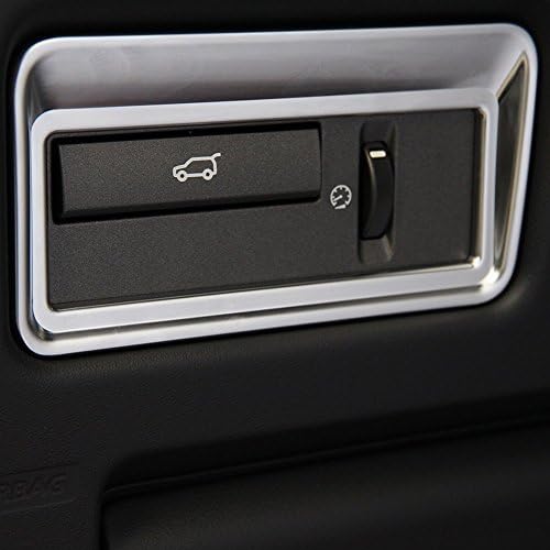 ABS Chrome Interior Taildoor Button Trim Sticker Cover for Evoque 2012-2017, Vogue 2012-2017