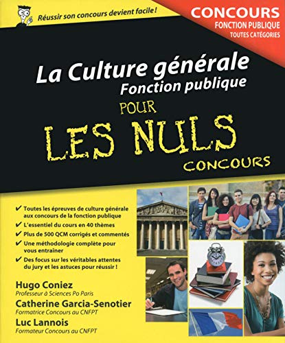 Télécharger La Culture générale - Concours de la Fonction publique pour les Nuls Concours PDF