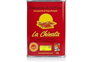 La Chinata Pimentón Ahumado - Dop La Vera - Lata De G - Sin Gluten, Picante, 160 Gramo