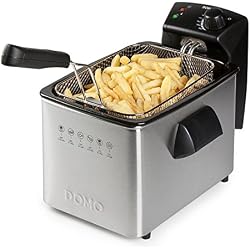 Domo DO 465 FR DO465FR FRITEUSE INOX 4L, 3000 W, Acier Inoxydable