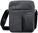 kleine messenger tasche RAUMWUNDER - Neben Tablet bis 11 Zoll, eBook, Buch und Portemonnaie passen auch 0,5l Flaschen, kleine Regenschirme, Systemkameras oder Kopfhörer in die Haupttasche. Flache Artikel wie Pässe oder Smartphone können in den diebstahlgeschützten Außentaschen verstaut werden.