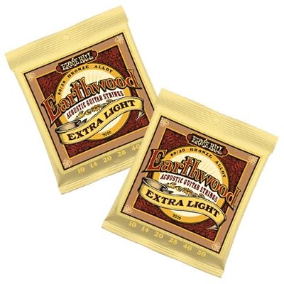 Ernie Ball EP02006 Jeu de cordes pour Guitare folk 10-50 Extra Light