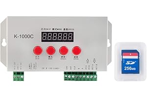 BTF-LIGHTING K-1000C (T-1000S mis à jour) WS2812B APA102C SK6812 WS2811 WS2801 Led bande 2048 Pixels Contrôleur DC5-24V Contrôleur programmable adressable avec carte SD