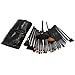 Soldcrazy 32Pcs Purely Natural Professional Woolen Flat Top foundation/angled blusher/face powder/stippling/face contour Cosmetic Makeup Brush Sets &ToolsSoldcrazy
