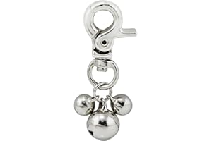 OXFUZZ Lot de 2 pendentifs grelots pour collier de chien ou chat