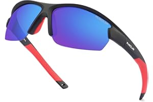 PUKCLAR Polarised Sports Sunglasses for Men Women Cycling Glasses UV400 Protection Sun Glasses For Running Driving Fishing Travel