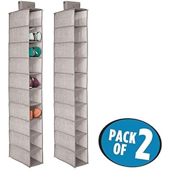 mDesign Schuhregal hängend im Doppelpack – Schuhaufbewahrung mit je