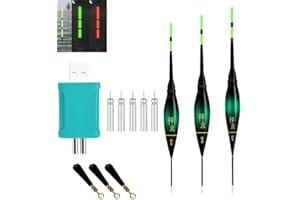 Nexoria Posen Angeln, 3 Stück Posen Angeln Angelposen Leuchtposen Posen Angeln Mit Gravity Sensing Und Basis ngelpose Laufpose Allroundpose Schwimmer Karpfenposen