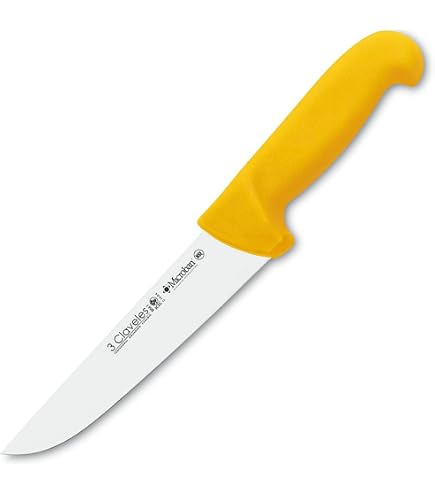 3 CLAVELES CUCHILLO CARNICERO POLIPROPILENO Amarillo 30 cm - 12 FH 3C
