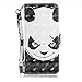 Produktbild Chreey Huawei Y6 (2018) Hülle, Brieftasche Case 3D PU Leder Handyhülle mit TPU Innenschale Kartenfächer Magnetverschluss Schutzhülle, Ninja Panda