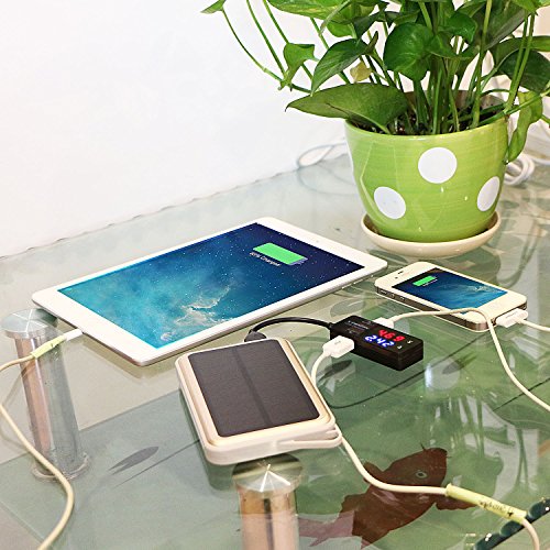 X-DRAGON 10VA USB Multimeter Tester Strom(A) Spannung(V) 2 Output Ports Doppel USB Power Multi-Moniter Leistungsmesser Leistungsmessgerät digitales Multimeter Amperemeter - 5