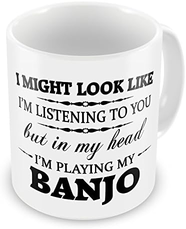 In My Head I'm Playing My (Banjo) Funny Novelty Gift Mug