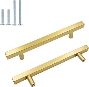 Maniglie Per Mobili In Oro Spazzolato - 10 Pezzi Per Cucina, Armadi E Cassetti, Distanza Fori 192 Mm - Foto 10