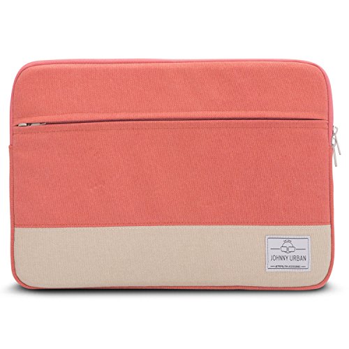 Laptoph  lle 15 - 15 6 Zoll Rot - Johnny Urban Canvas Laptop Sleeve 15 - 15 6  Schutzh  lle Laptoptasche H  lle Case f  r Dell HP ASUS Acer Lenovo uvm