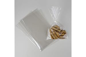 Palucart 100 bustine cellophane 15 x 25 cm Sacchetti per Alimenti Buste per Confetti Spessore 30 Micron