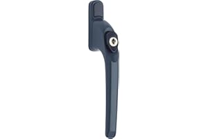 GlazeAssist - uPVC Universal Window Handle Inline Locking Espag Double Glazing - Window Handle Repalcement (Anthracite Grey, 15mm)