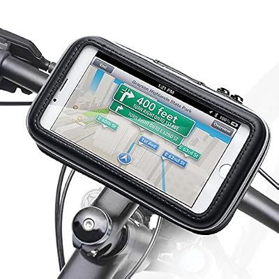 iKross Universel Support Fixation Guidon Vélo, Bicyclette, Cyclisme avec Étui Imperméable pour téléphone mobile jusqu'à 5.5 pouces, iPhone Plus, Motorola, Huawei, LG, Samsung, Sony, HTC, Alcatel