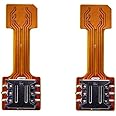 Anonbasics Hybrid SIM Slot Adapter, Avails You to Run 2 SIM and Micro SD Card, All at A Time (Nano to Nano Sim Slot) Pack of 2